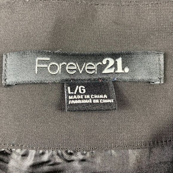 Forever 21 Chiffon Pleated Mini Skirt Lined Black Womens Juniors Large Y2K Club - Picture 3 of 4